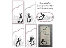 Stickserie ITH - Bunnies in the garden Bestecktaschen